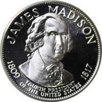 james madison proof sterling silver