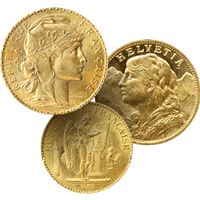 franc gold coin swiss french