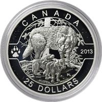 canada series the wolf silver