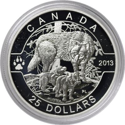 canada series the wolf silver