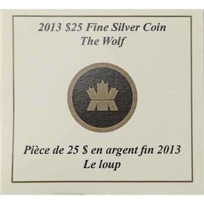 canada series the wolf silver