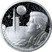 apollo moon landing silver mason