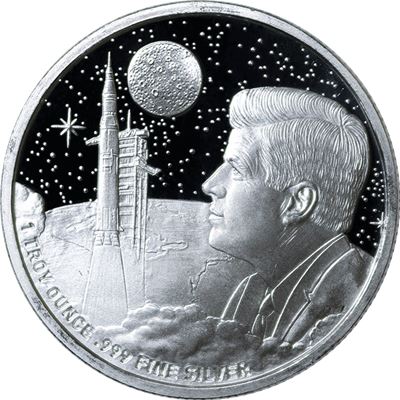 Apollo 11 Moon Landing 1 oz Silver Mason Mint