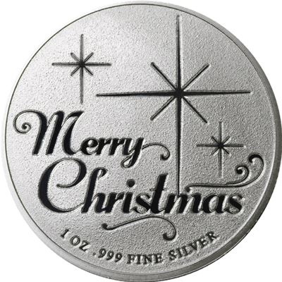 santa claus merry christmas silver
