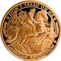 patriot copper round american revolution