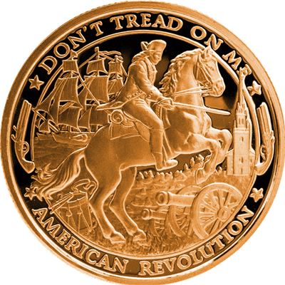 patriot copper round american revolution