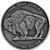 buffalo silver round antique finish