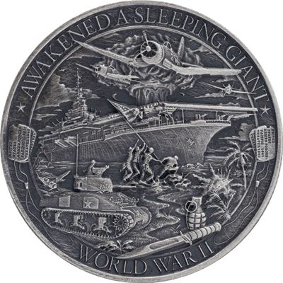 patriot world war silver round