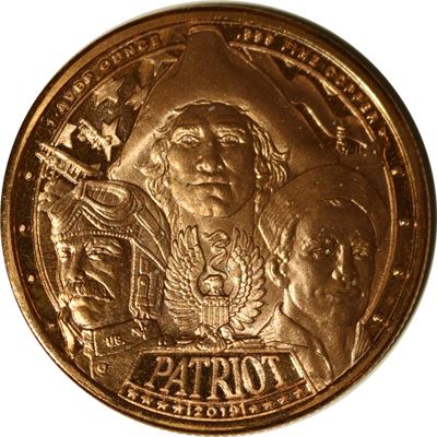 patriot copper round wwii