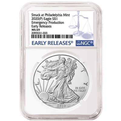 american silver eagle ngc ms69