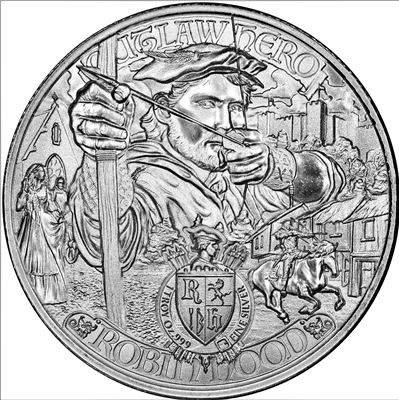 Robin Hood 1 oz Silver Coin Niue 2 Gainesville Coins