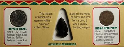 authentic native american arrowhead and