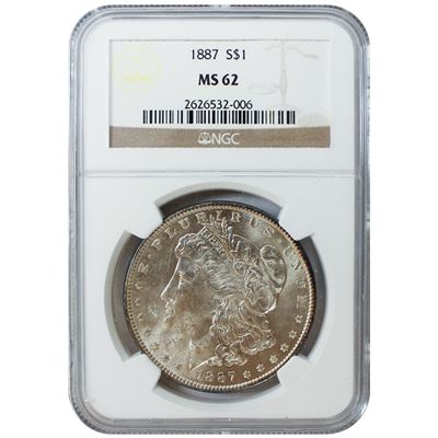 morgan silver dollar ngc ms62