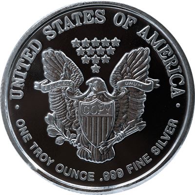 1 Oz Silver Coin (BU) - .999 Pure (Design Our Choice)