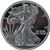 walking liberty silver round new