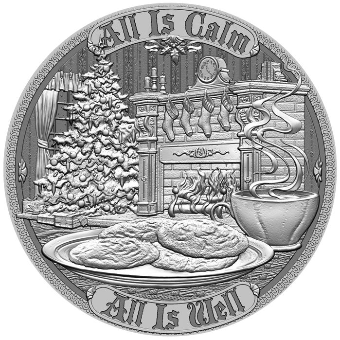 Santa Claus 1 oz Silver Round .999 Fine Mason Mint