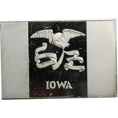 iowa flag grains proof sterling