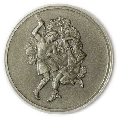 cain and abel sterling silver