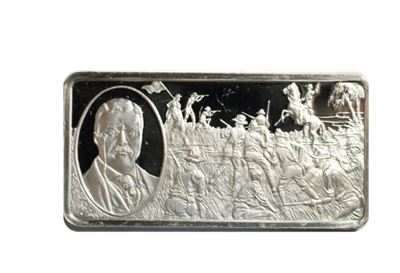 theodore roosevelt sterling silver bar