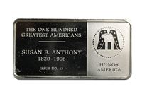 susan anthony sterling silver bar