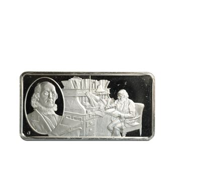 horace greeley sterling silver bar