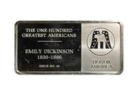 emily dickinson sterling silver bar