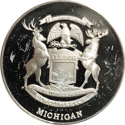 michigan sterling silver round asw