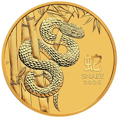 australian gold lunar snake coin