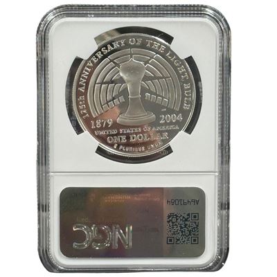 thomas edison $1 silver commemorative