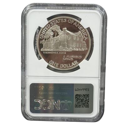 eisenhower centennial $1 silver commemorative