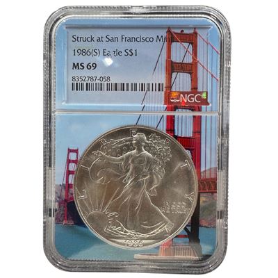 silver american eagle ms69 bridge