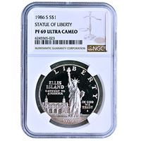 statue liberty $1 silver commemorative